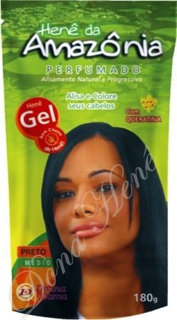 Henê da Amazônia em Gel Pouch - Preto Médio 180g