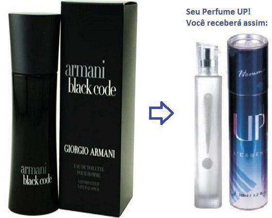 UP! 35 • Armani Black Code (Âmbar/Jasmin M.) Masc. 50ml